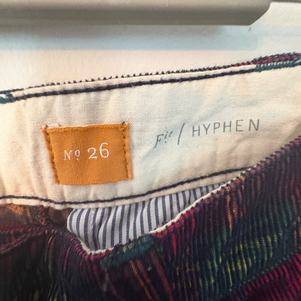 Pilcro and the letterpress Hyphen plaid pants - Picture 3 of 4